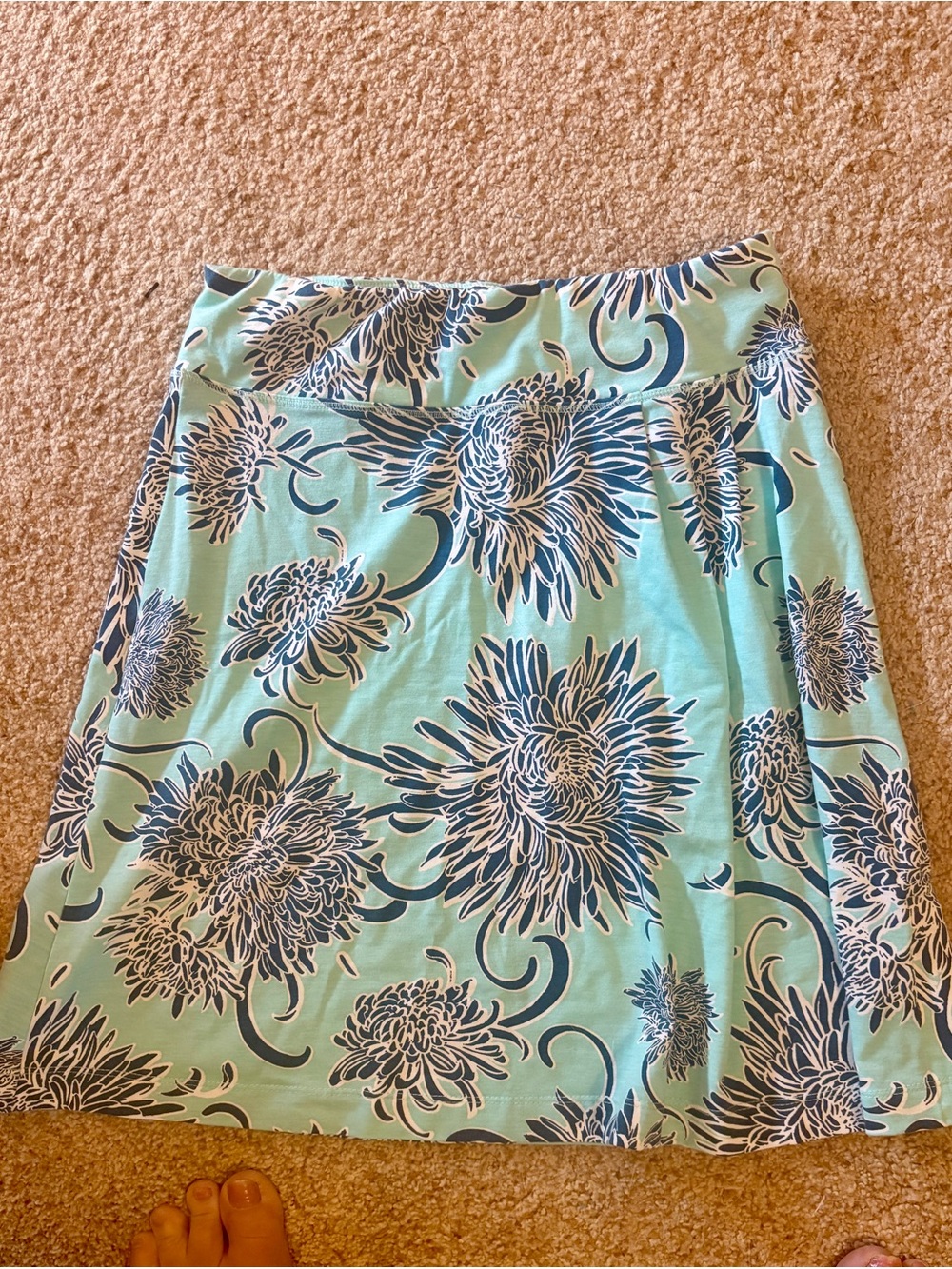 Title Nine Breeze Lightweight Sport Floral Knit Skirt Sz XS